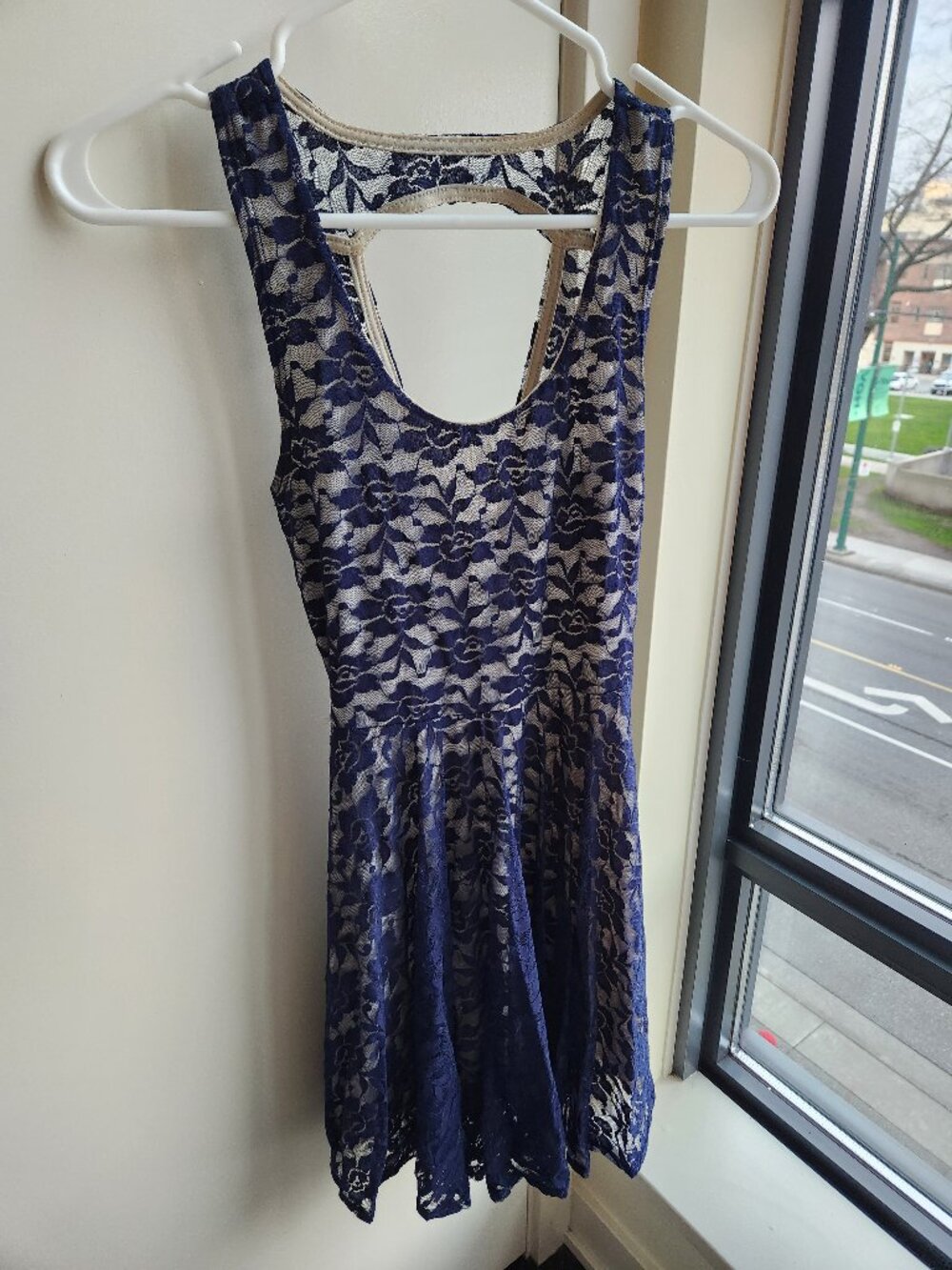 Navy Blue Poetry Dress